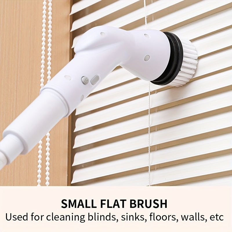 5-in-1 Electric Spin Scrubber with USB Rechargeable 1200mAh Battery | Efficient Cleaning Tool