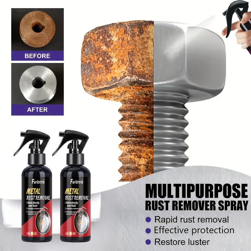 Premium Metal Polish Spray for Chrome & Rust Removal - Restores Shine & Provides Long-lasting Protection