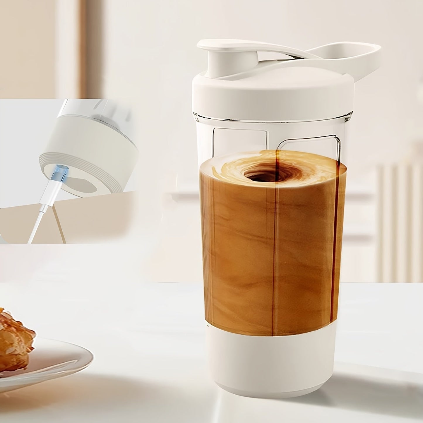 Household Travel Automatic Mixing Cup - Electric Mixer for Coffee, Milk, Protein