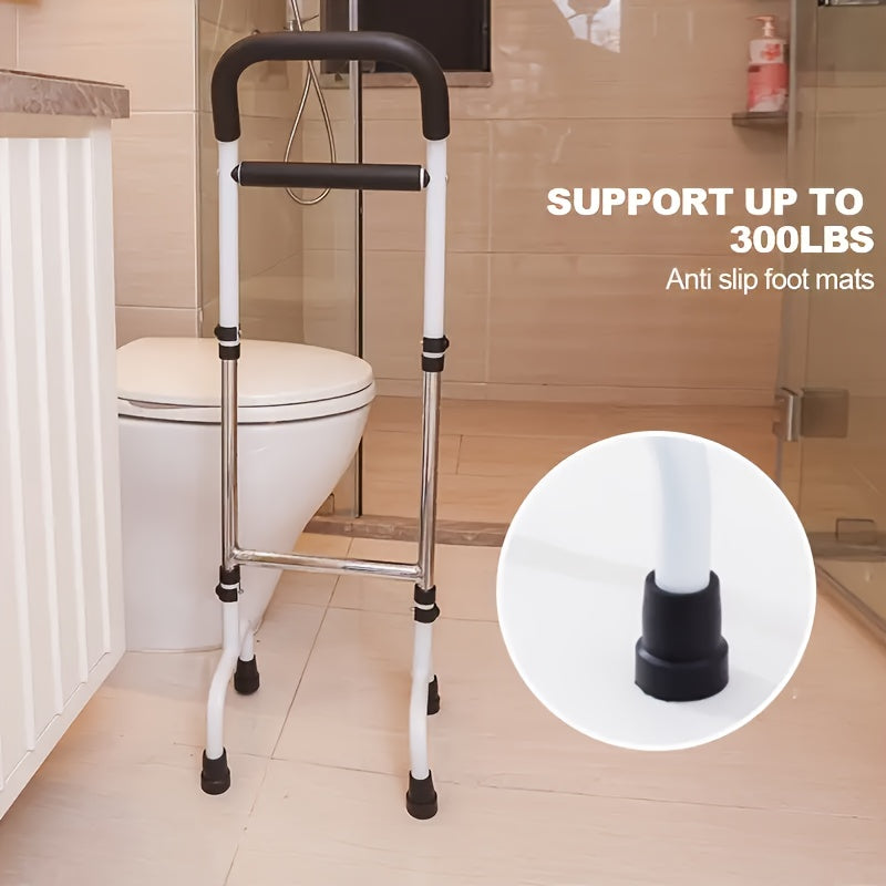 Stainless Steel Bedside Assist for Seniors - Non-Slip, Punch-Free, Safe Handrail