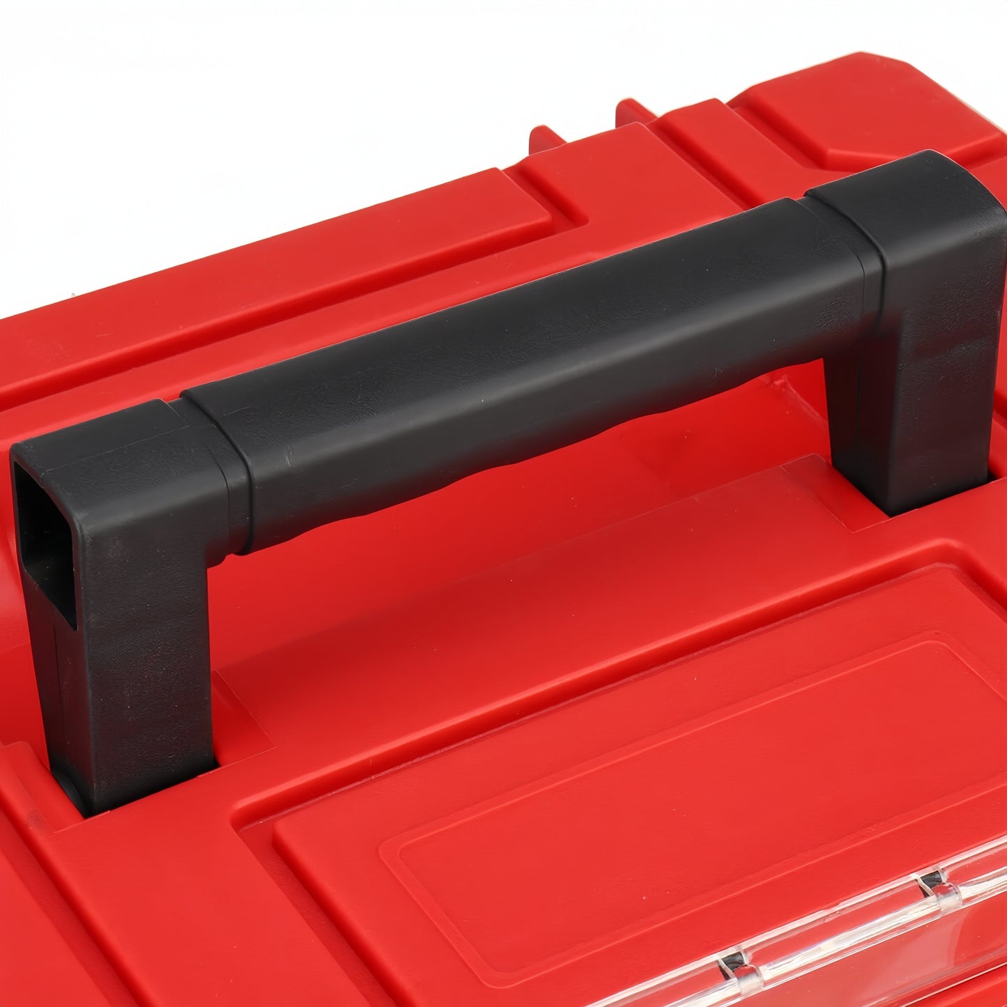 ITECHJOY Durable Plastic Toolbox - Stackable, Multi-Compartment Organizer for Electricians & Carpenters