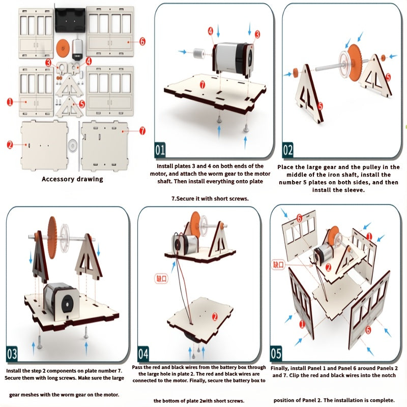 Sightseeing Cable Car Model Kit - Enhance Skills & Enjoyment | Perfect STEAM Gift
