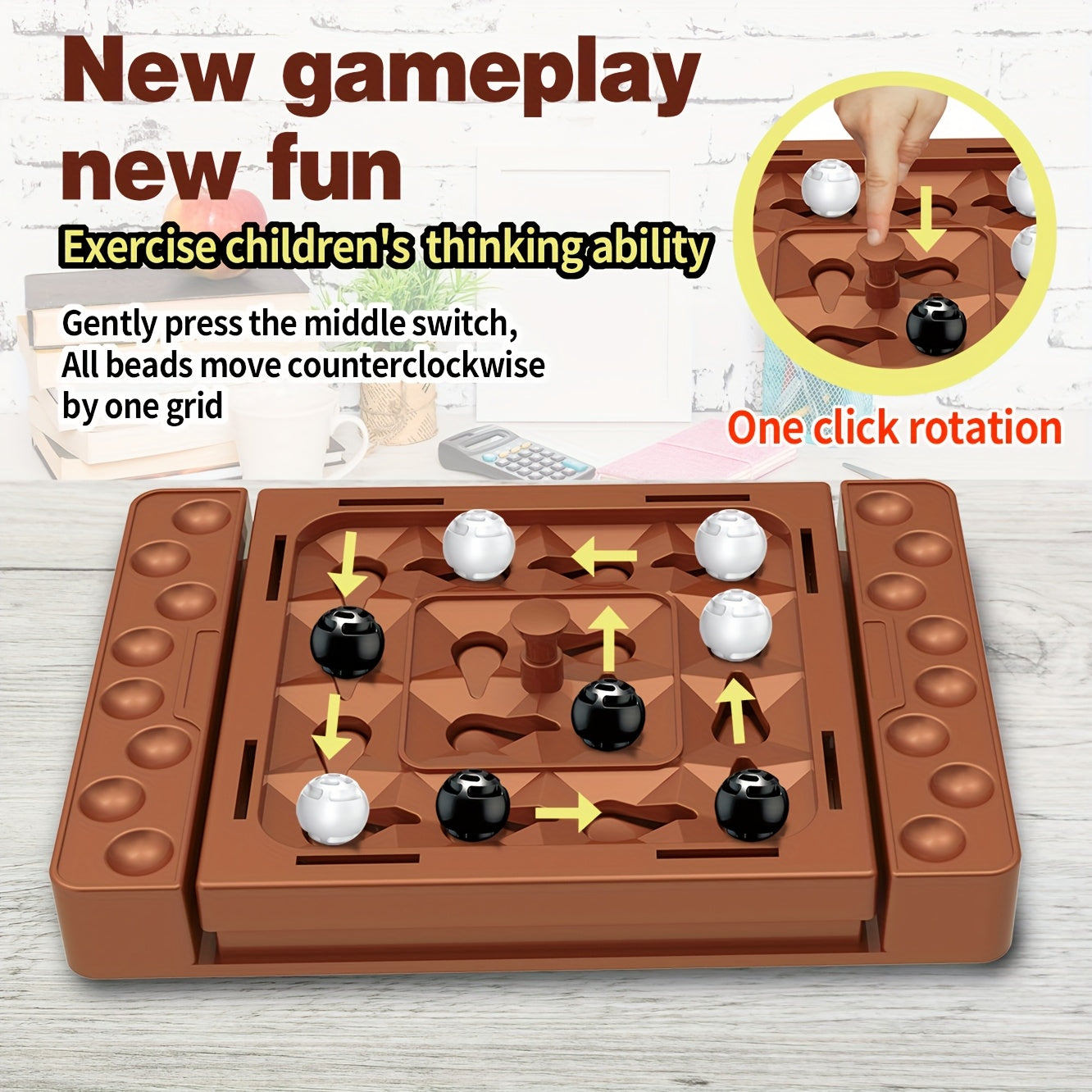 Kids' Logic Chess Game - Boosts Coordination & Family Fun, Durable ABS, Perfect Gift