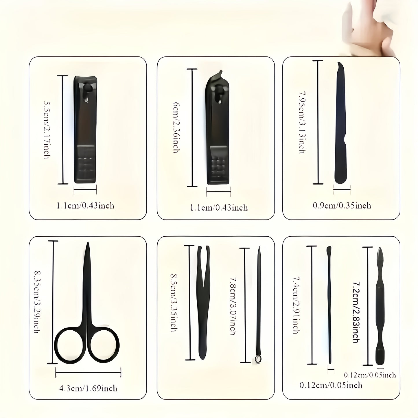 Luxury Manicure & Pedicure Set - 7/10/24pcs Professional Stainless Steel Nail Tools