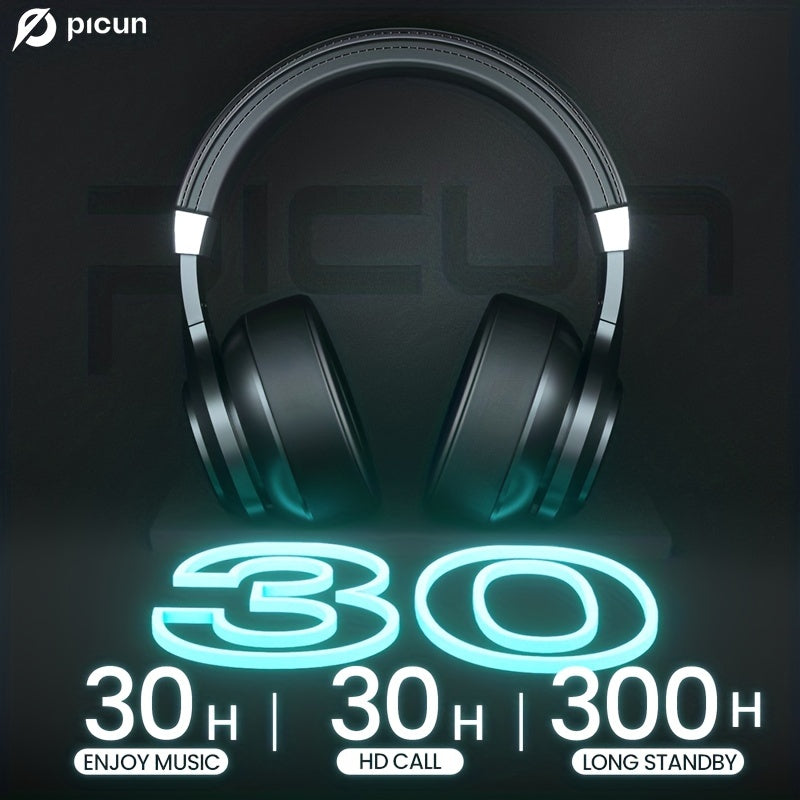 Picun P28X 60H Wireless Headphones - Hi-Fi Sound, Gaming & Movie Ready