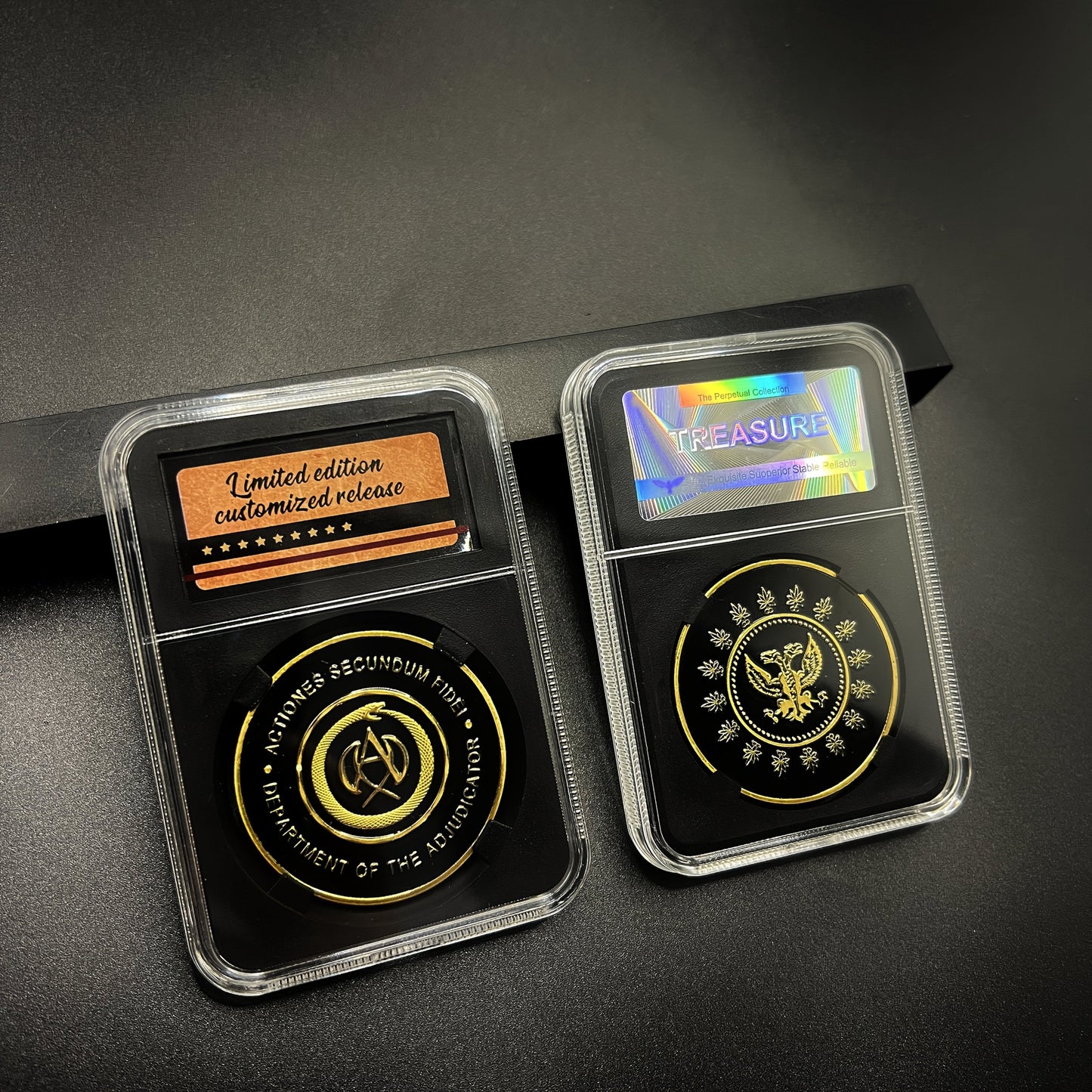 John Wick Continental Coin Official Movie Prop Replica - Heavy-Duty Metal with Dustproof Case