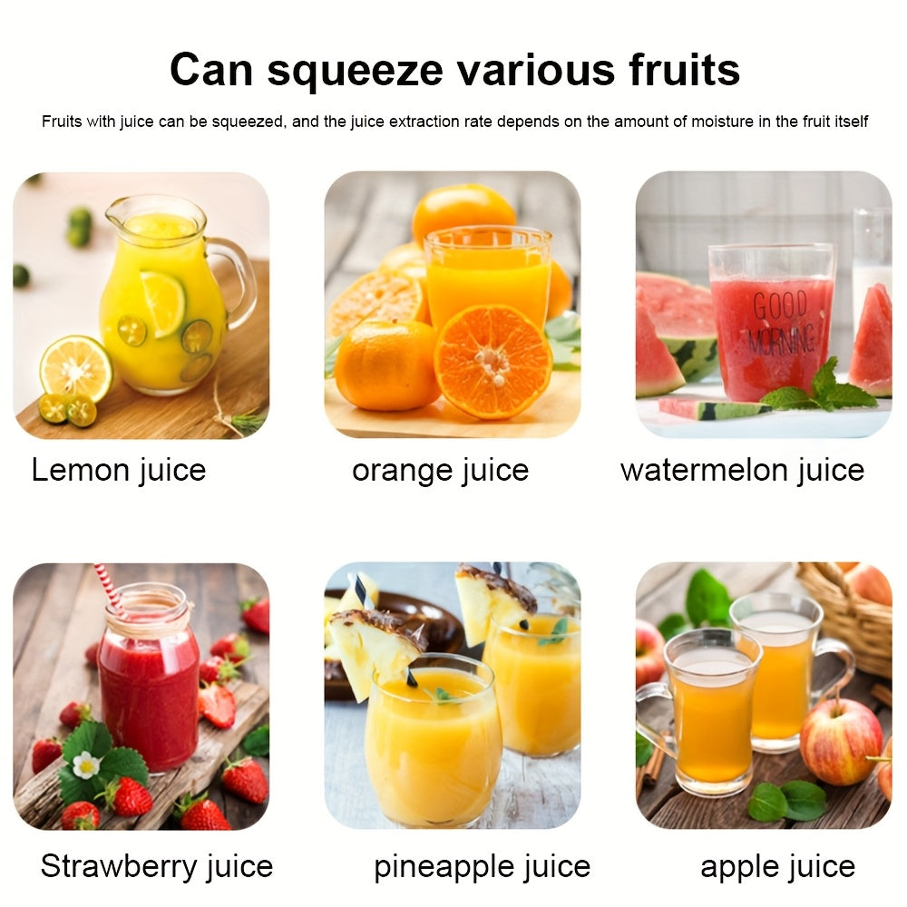 High-Yield Stainless Steel Manual Juicer, Easy-Clean & Durable for Citrus Fruits