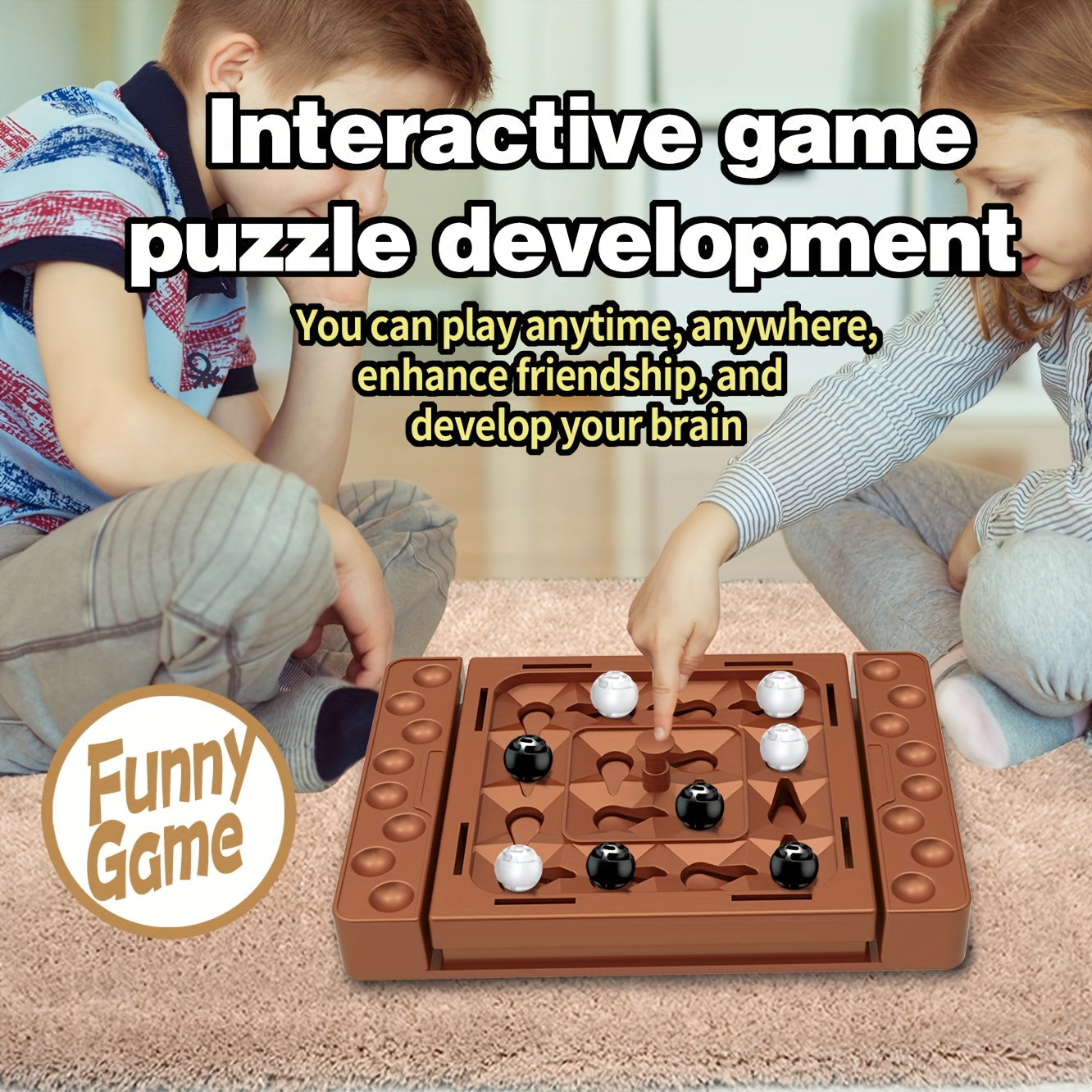 Kids' Logic Chess Game - Boosts Coordination & Family Fun, Durable ABS, Perfect Gift