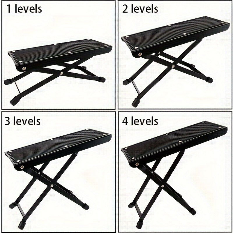 Professional Adjustable Pedicure Footrest - 4-Level Portable Nail Care Station