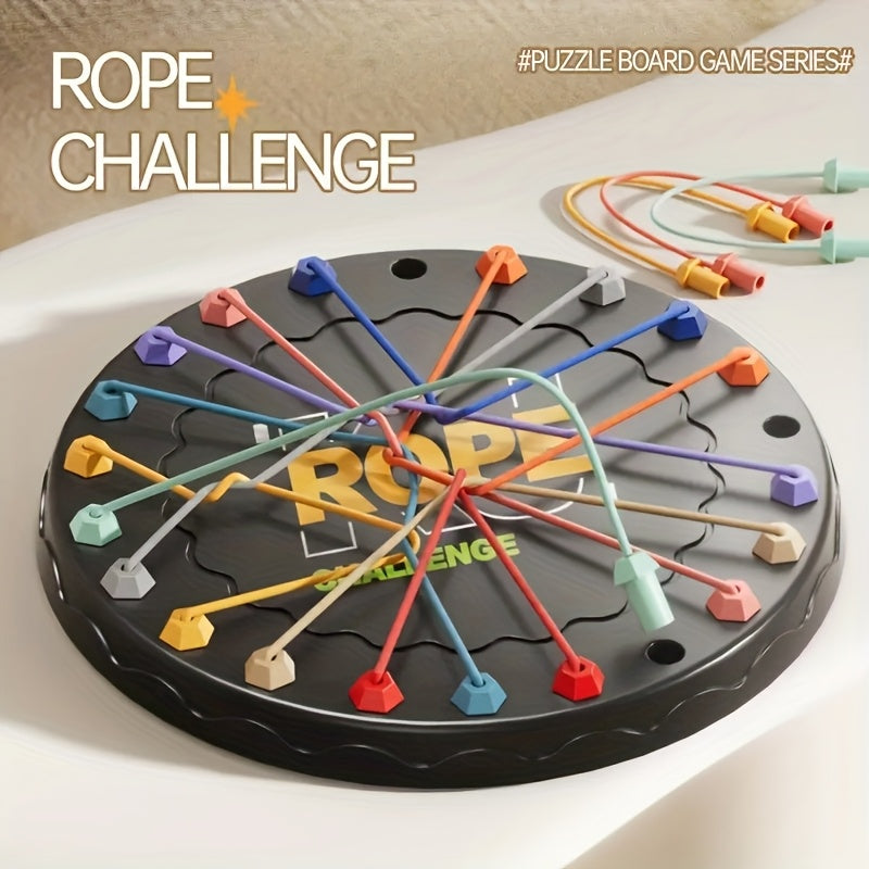 Colorful Rope Challenge Board Game - Boosts Logic & Creativity, Great for Teens & Family, Perfect for Valentine's, Thanksgiving, Christmas & New Year