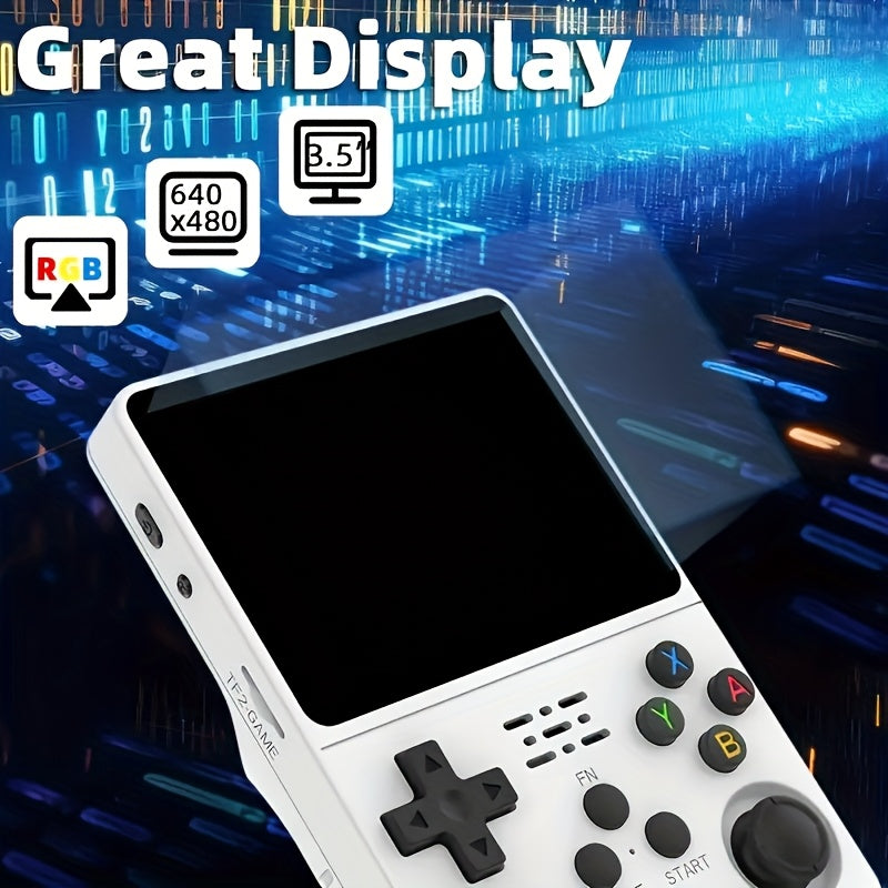 Retro Handheld Game Console R36S - 7 Colors, 3.5" Screen, 64GB, USB Charging