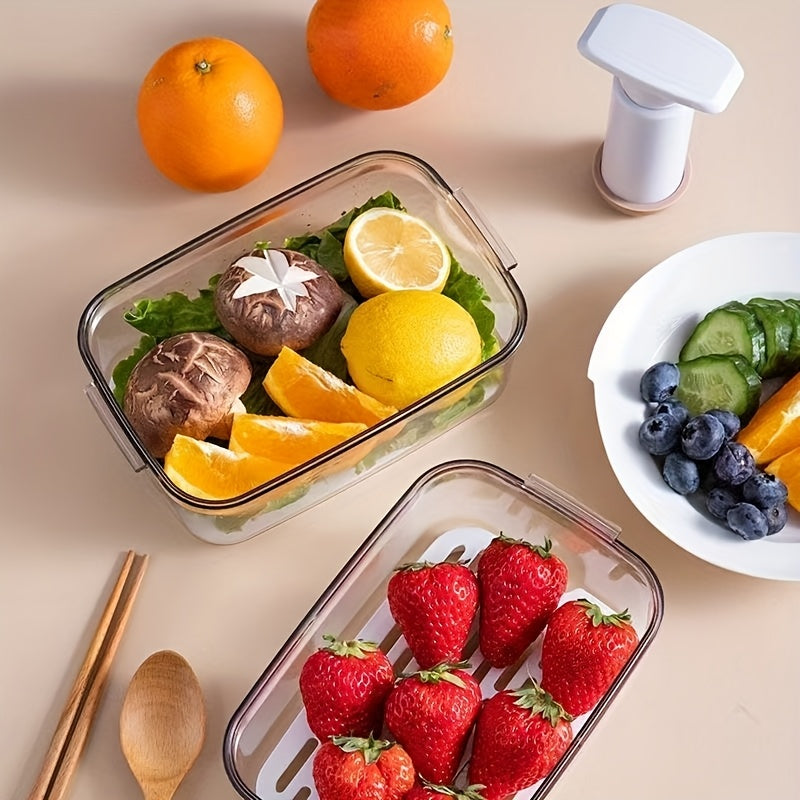3pcs Awaoko Vacuum Sealer Containers - Airtight, Leakproof, Space-Saving Storage