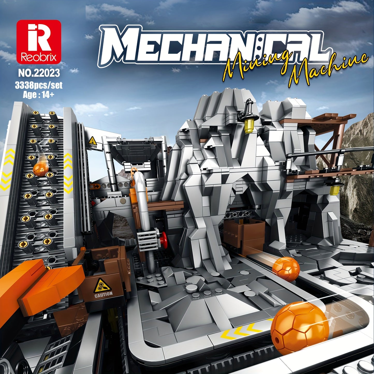 3338pcs Mine Mining Engineering Building Block Model - Creative Engineering Toy