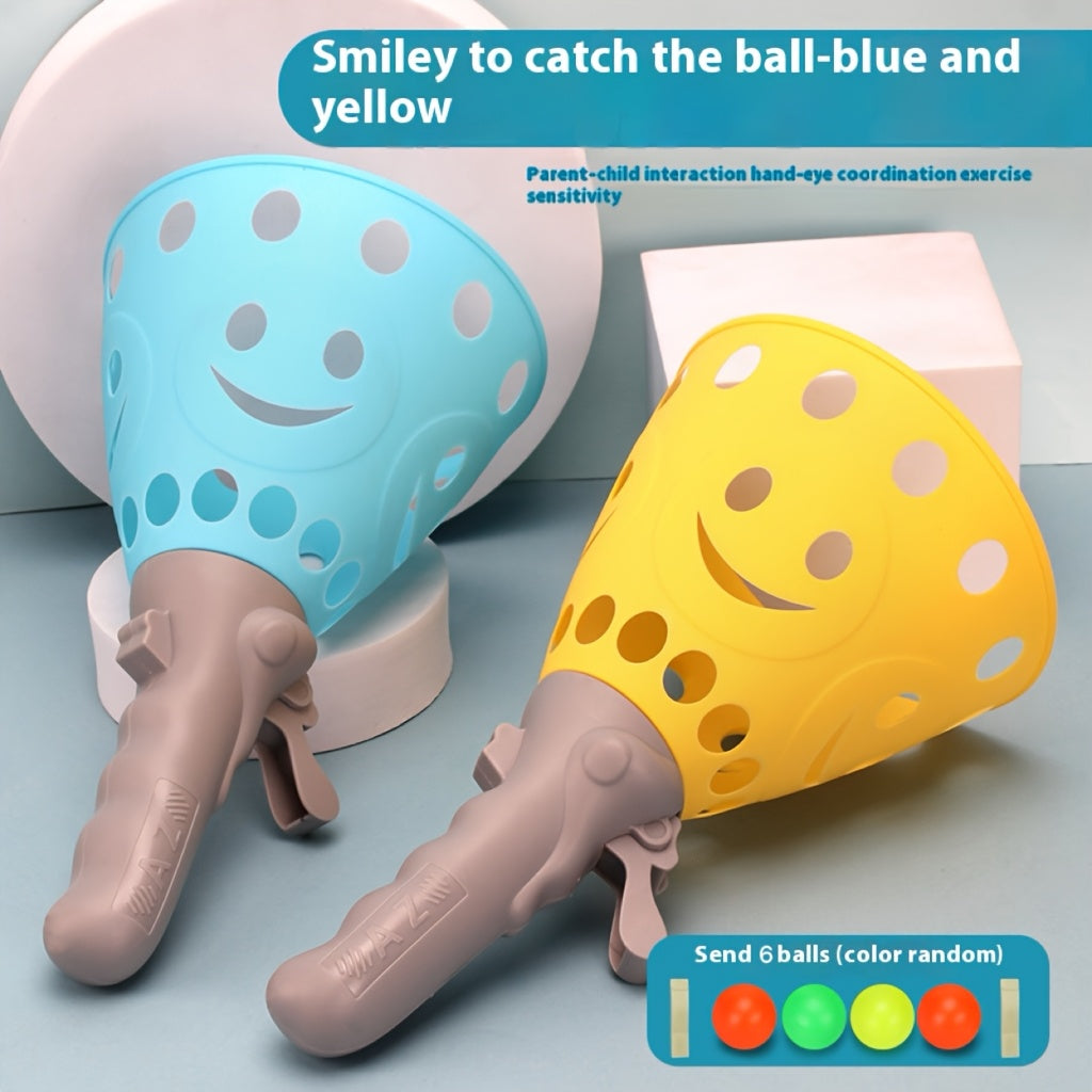Interactive Throw & Catch Ball Game Toy for Kids & Adults - Safe, Colorful, and Fun!
