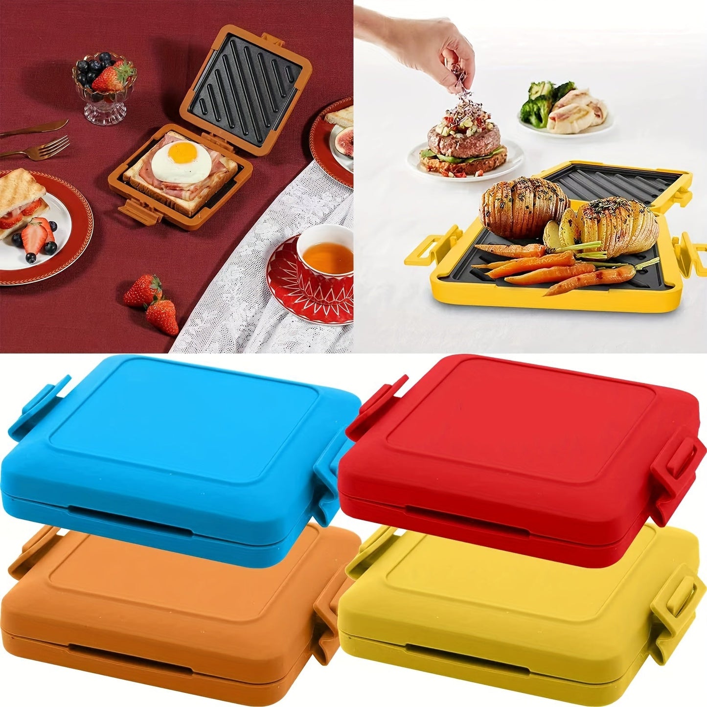 Versatile Microwave Toaster for Toast, Waffles, and Sandwiches