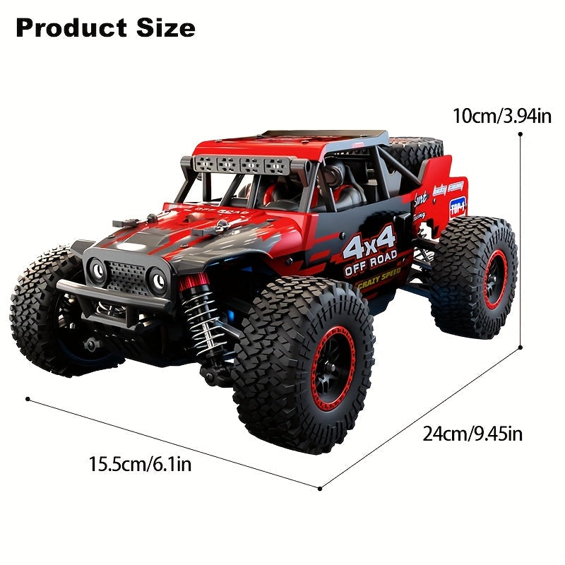 Premium SG202MAX 4WD Brushless RC Car - Metal Gears, Slip-Resistant Tires, HD Night Lights