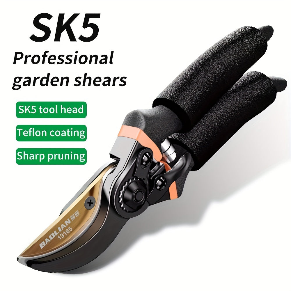 High-Quality Carbon Steel Pruning Scissors for Garden, Tree, and Flower Care