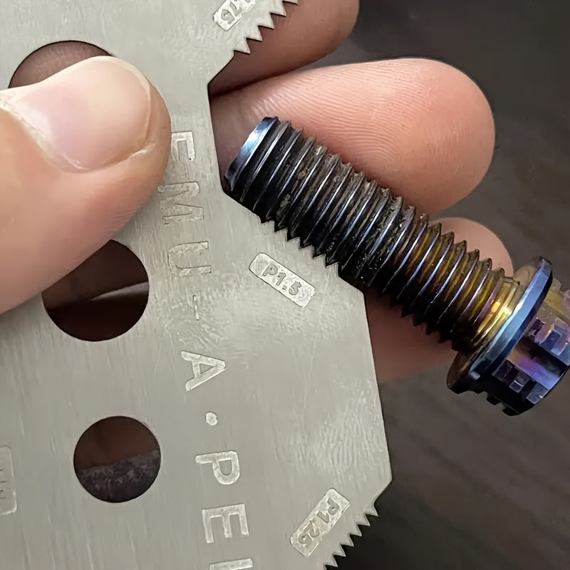 Precision Stainless Steel Screw & Bolt Measuring Caliper - Durable Micrometer Thread Gauge for Engineers & Machinists