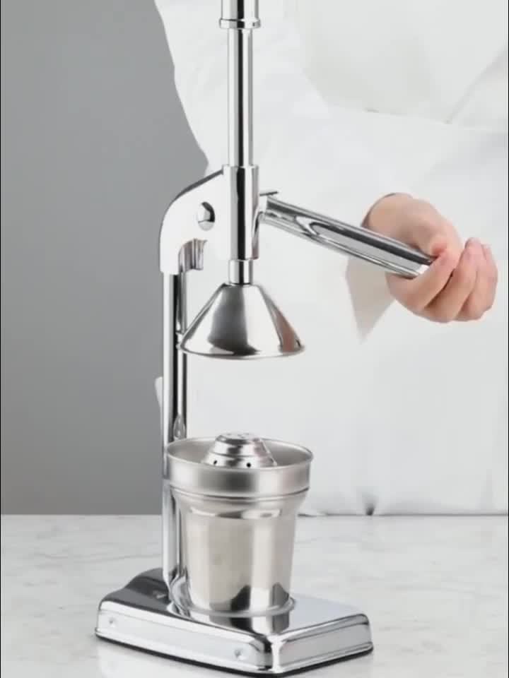 High-Yield Stainless Steel Manual Juicer, Easy-Clean & Durable for Citrus Fruits