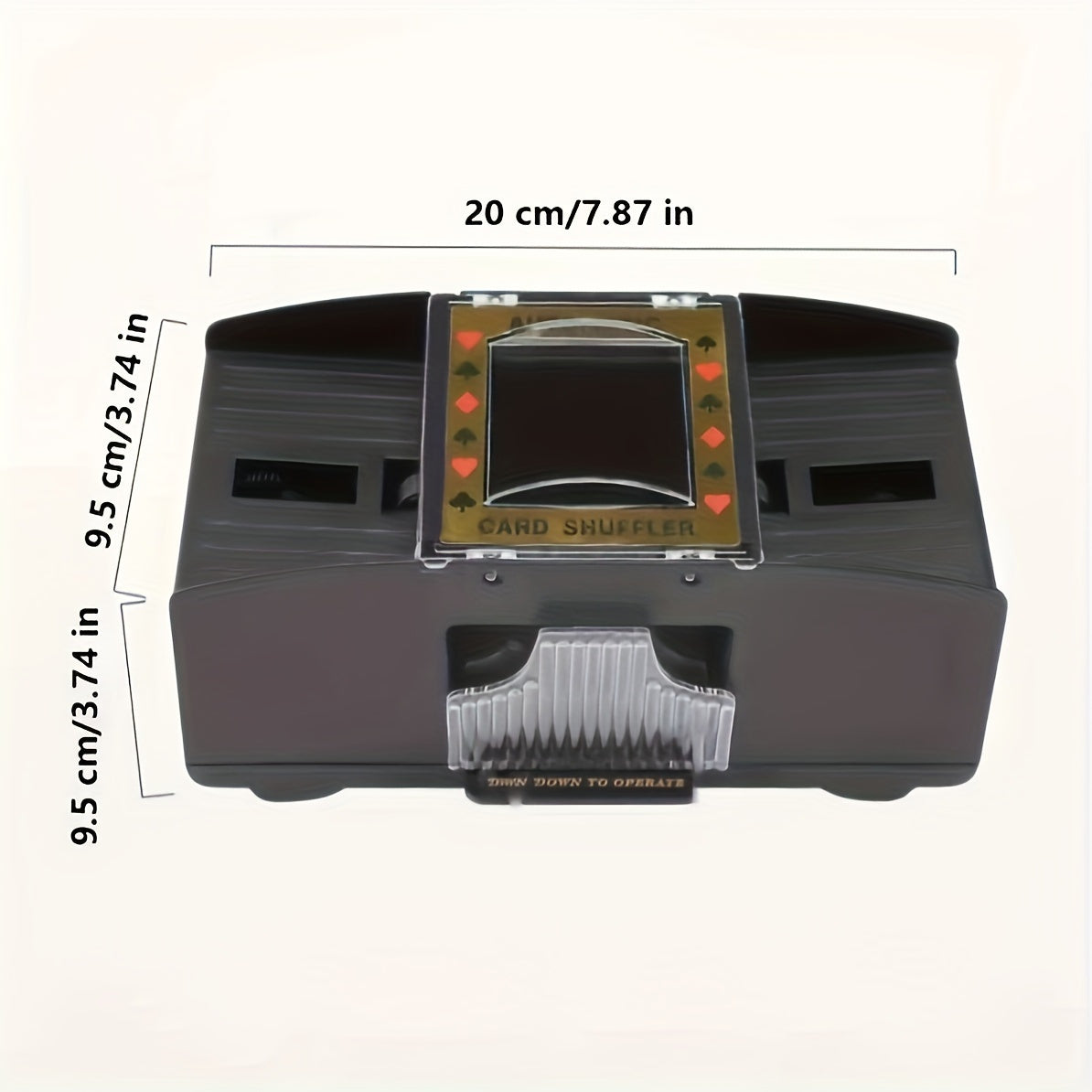 Dual-Card Electric Automatic Shuffler – Premium Battery-Powered Card Mixer for Poker & Family Games