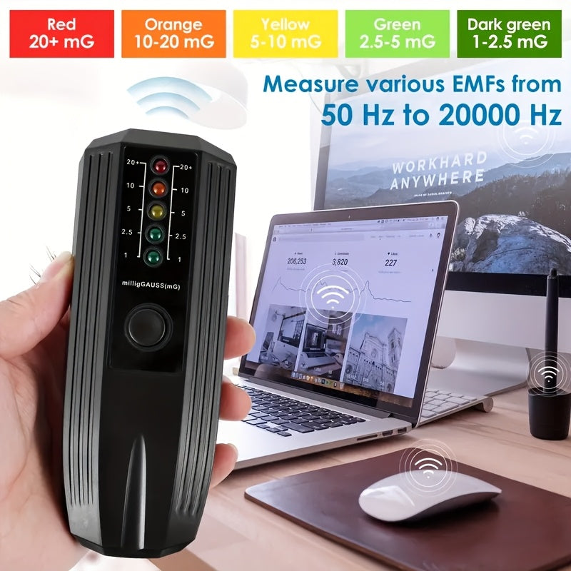High Precision Handheld EMF Meter - Portable & Durable Radiation Detector