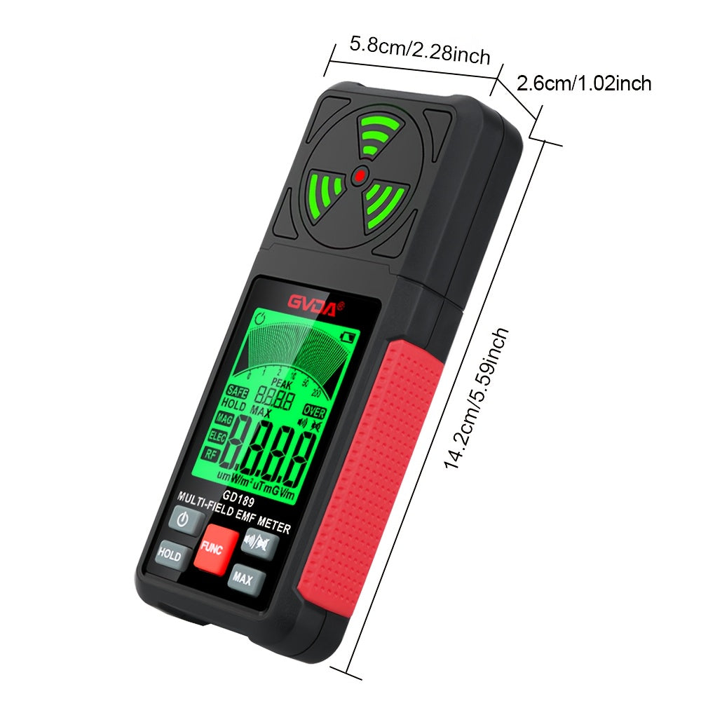 GVDA Digital EMF & Radiation Detector - Measure Electromagnetic, Electric & RF Fields