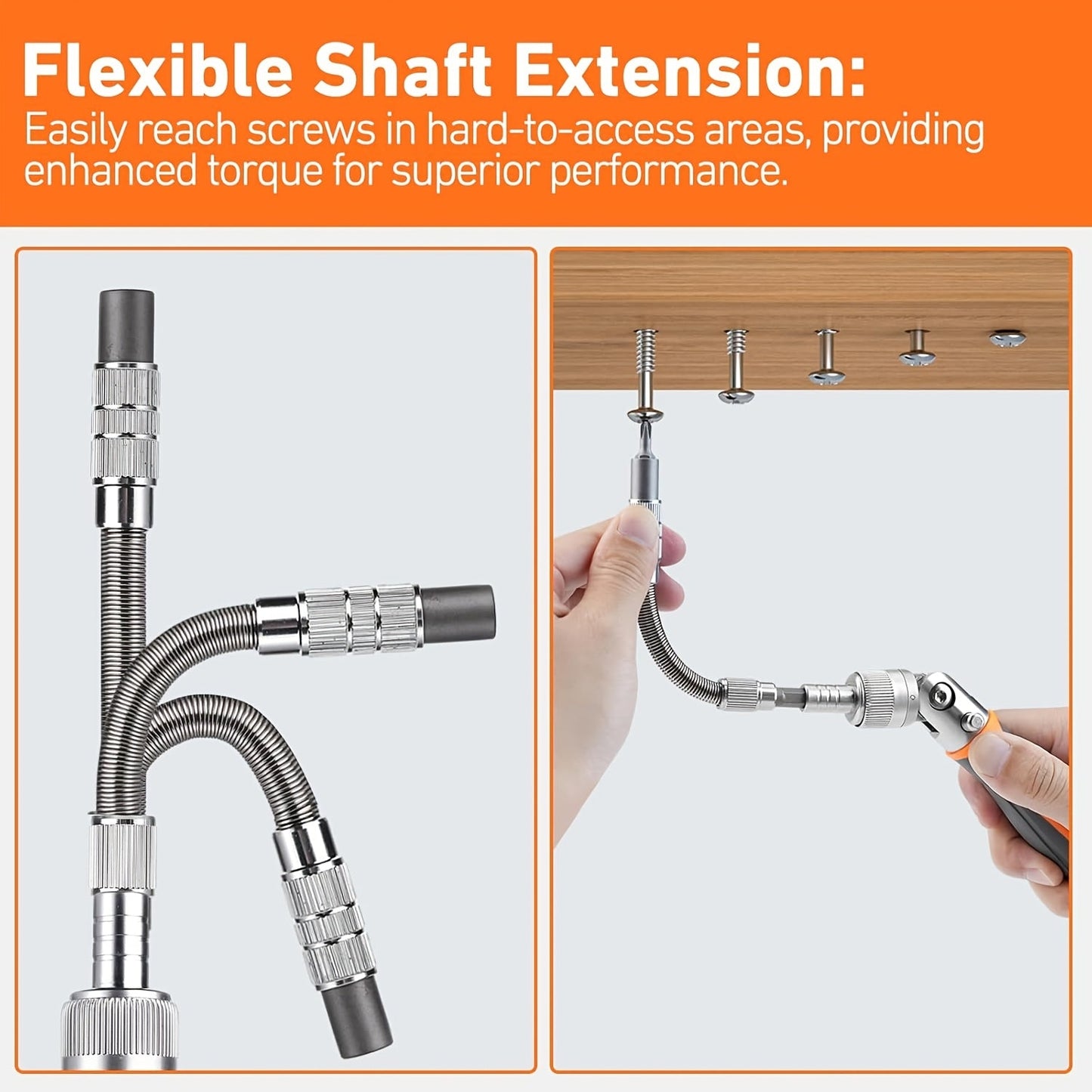 38-In-1 Ratchet Screwdriver Kit with Socket Set & Magnetic Bits | Ideal for Computers, Bicycles, Cars & More