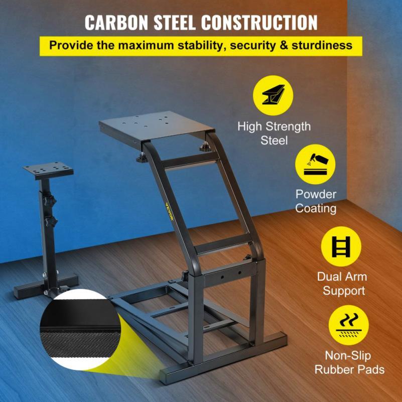 Sturdy Adjustable Simulator Wheel Stand for G29 G27 G25 - Lightweight & Durable