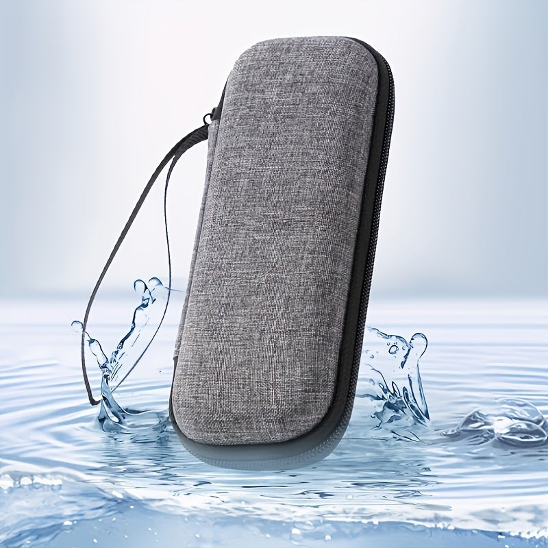 Vintage Razor Storage Bag - EVA Hard Shell & Polyester, Perfect for Shaver Organization