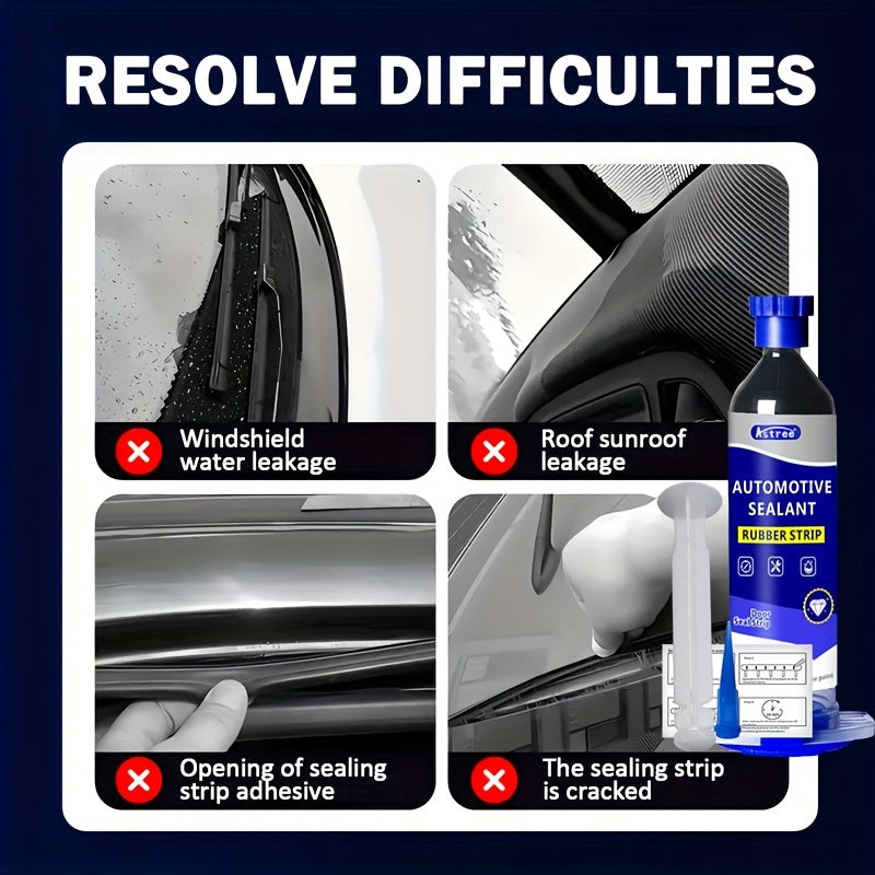 15-Minute Quick-Dry Silicone Sealant by Jstree - Waterproof, Heat-Resistant, and Easy to Apply for Automotive Insulation