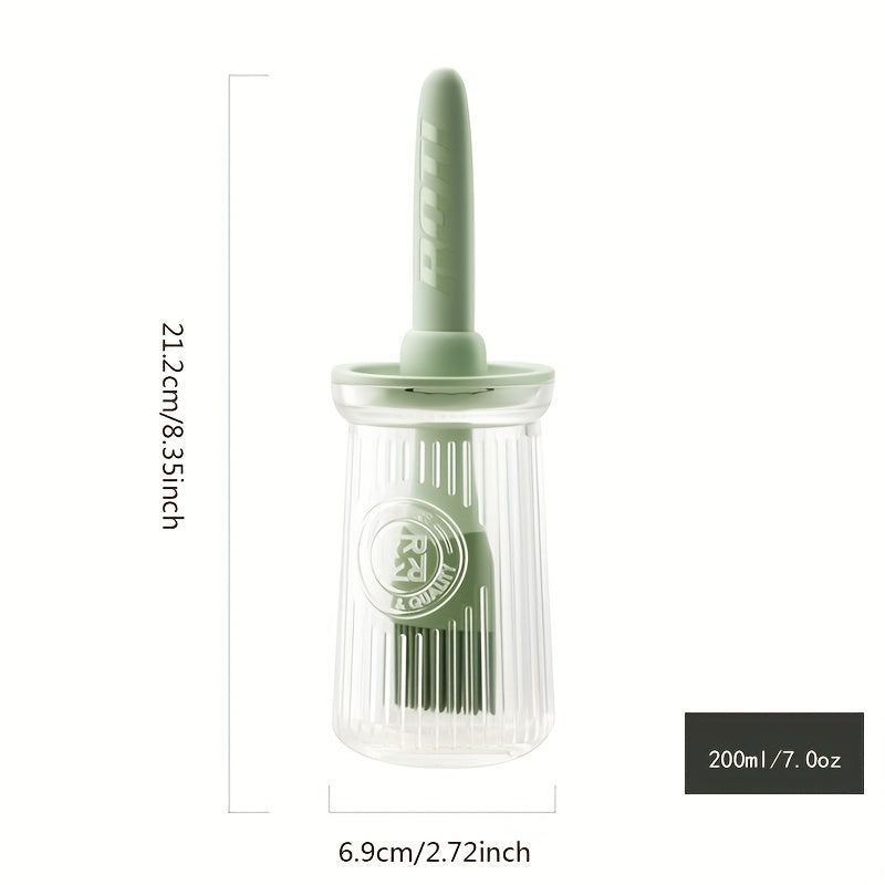 Silicone Oil Brush with Bottle - High Temperature Resistant, Ideal for BBQ & Cooking
