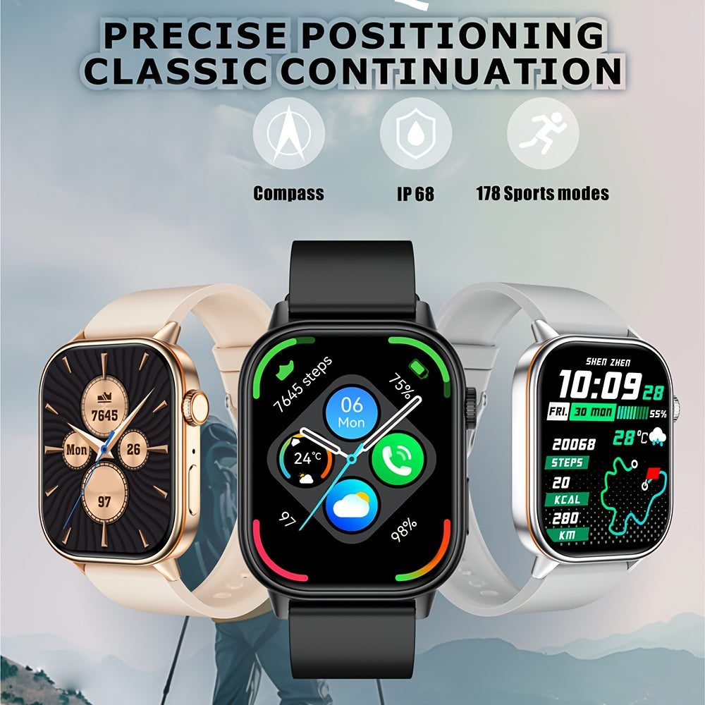Luxury Smartwatch 2025: GPS, Wireless Calling, 178+ Sports Modes