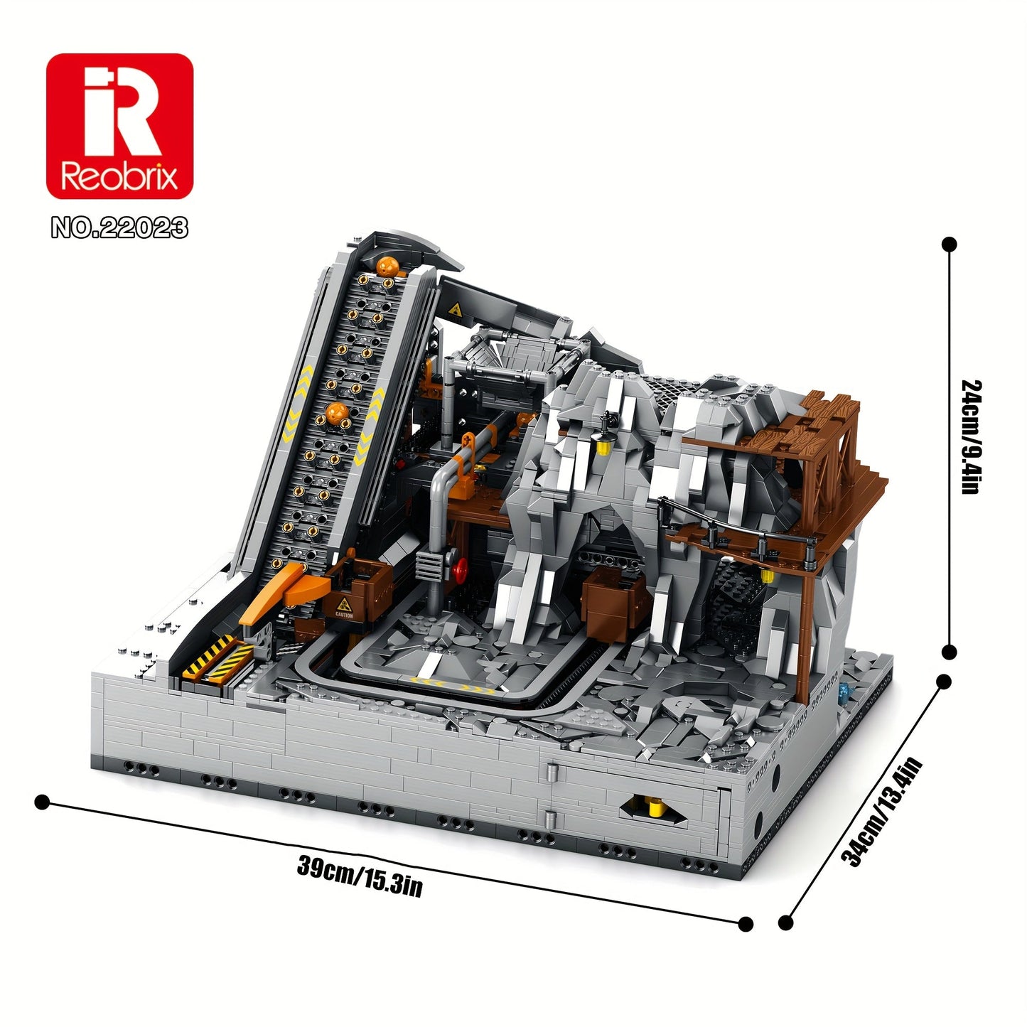 3338pcs Mine Mining Engineering Building Block Model - Creative Engineering Toy