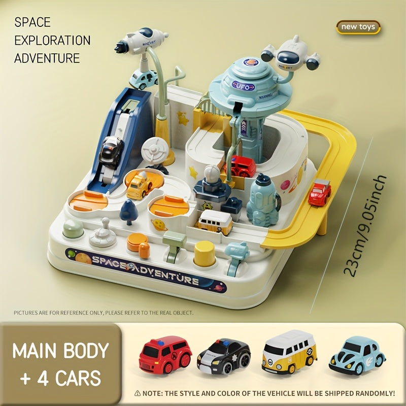 5pcs Interactive Leisure Toys Set with Pop-Up Animals & Cars for Kids