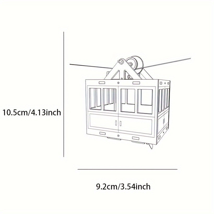 Sightseeing Cable Car Model Kit - Enhance Skills & Enjoyment | Perfect STEAM Gift