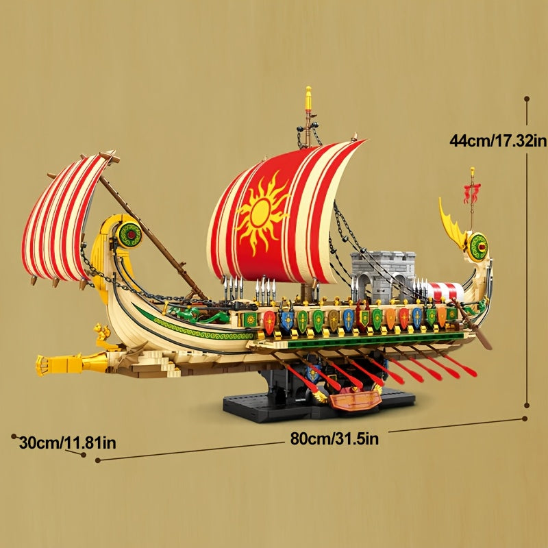 2982-Piece Pirate Ship Building Blocks for Holiday Gifts | Home Decor Bricks