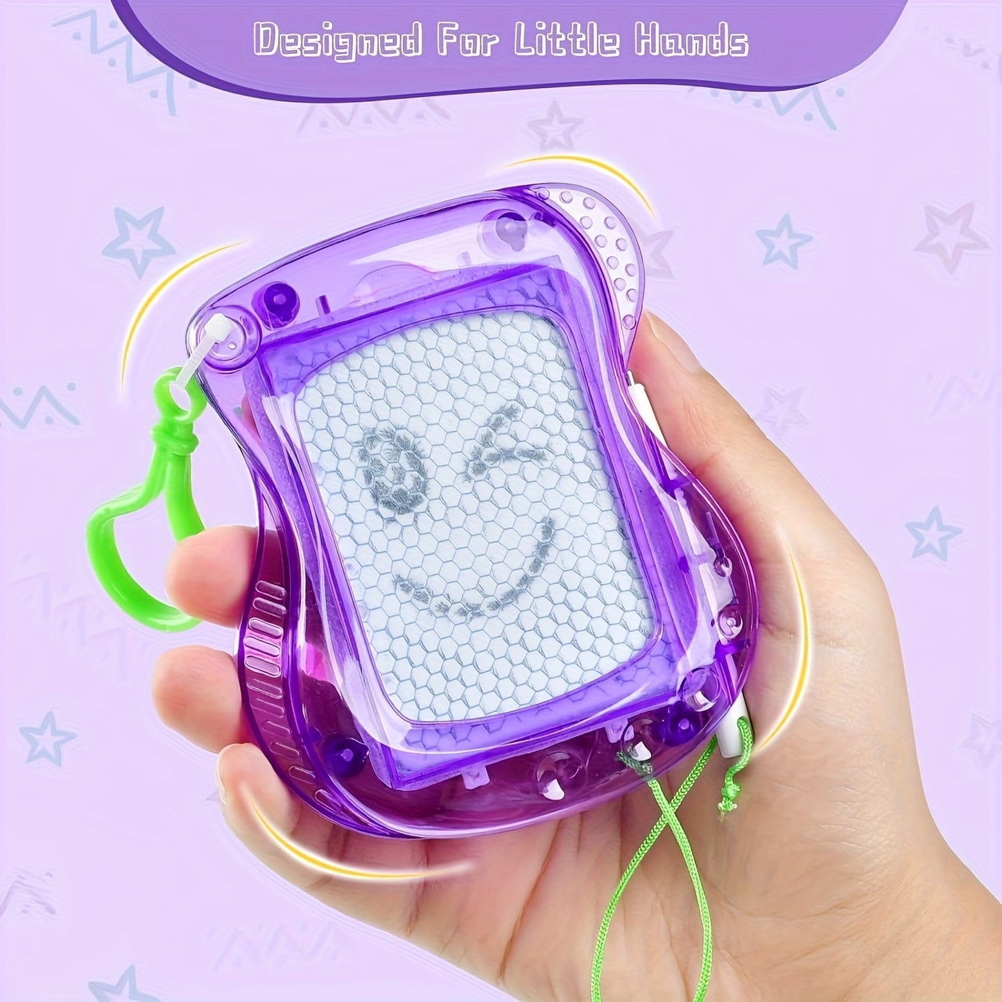 10pcs Mini Magnetic Drawing Boards with Pens & Keychains - Ideal for Party Favors & Classroom Rewards