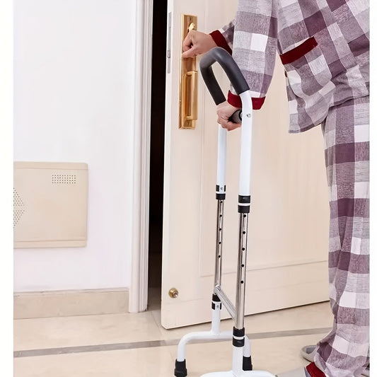 Stainless Steel Bedside Assist for Seniors - Non-Slip, Punch-Free, Safe Handrail