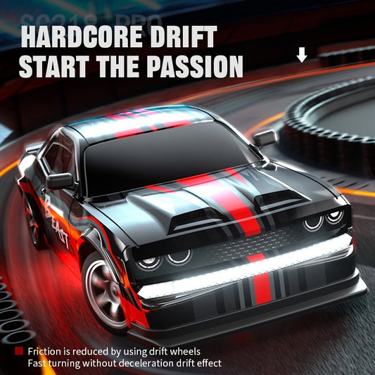 1:16 Scale Drift Car Toy with Remote Control, 2.4GHz, 25KM/H Speed, LED Lights - Perfect Gift for All Ages