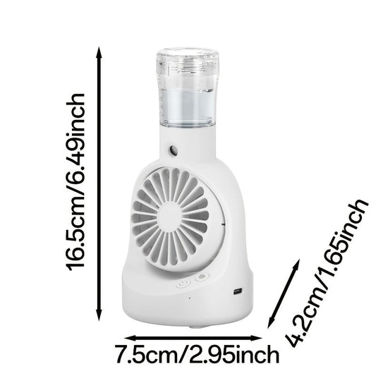 SENBOWE 2-in-1 USB Fan & Humidifier - Portable, Quiet, 4 Speeds, Adjustable Humidity - Ideal for Home & Office