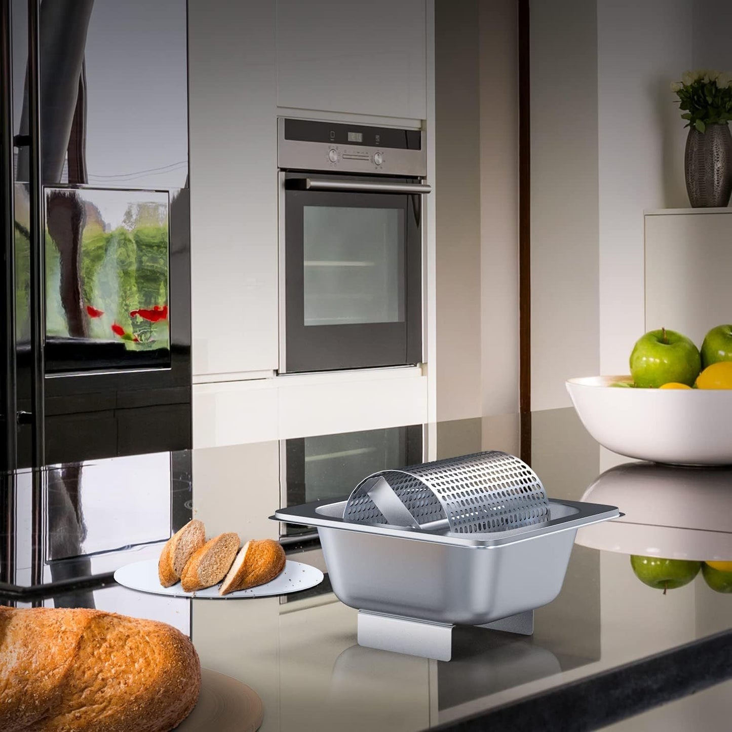 Heavy-Duty Stainless Steel Butter Melter & Cheese Dispenser | Manual Roller Tool for Kitchen Use