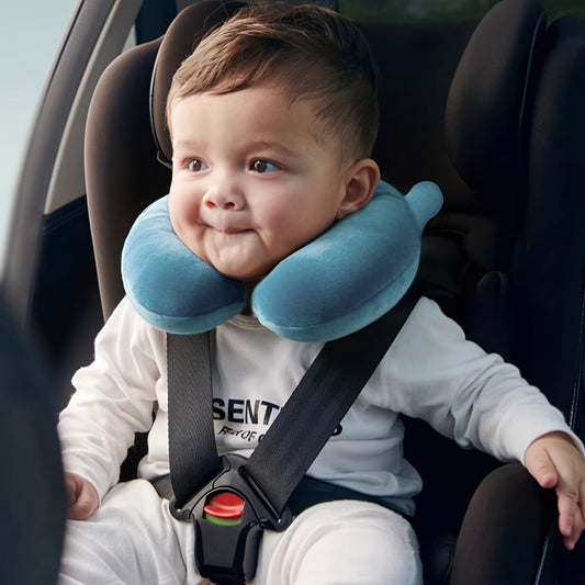 1pc Baby U-Shaped Neck Pillow - Soft, Rebound, Cute, Car Seat Special - Perfect Gift for Kids
