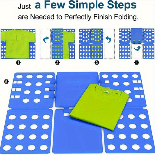 2025 Adjustable Plastic Clothes Folding Board - Efficient Laundry Organizer, 5 Colors, Perfect for Mother's Day