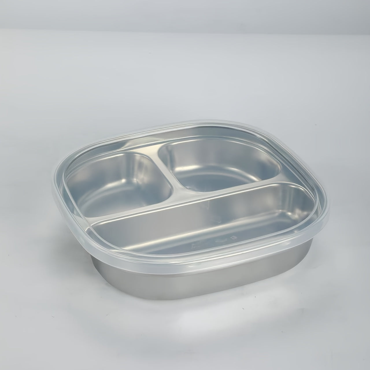 Stainless Steel Plate with PP Lid - Ideal for Kitchens, Restaurants & Parties