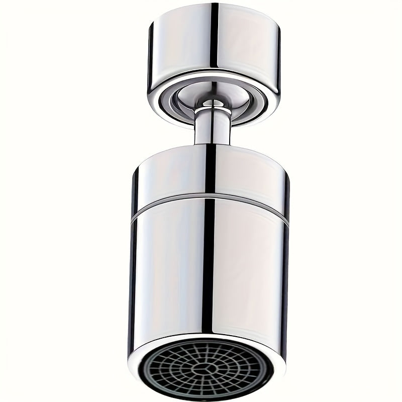 360° Rotating Splash-Free Faucet - Chrome Finish, Dual Flow Modes, Extended Sprayer, Foam Option for Kitchen & Bathroom Sinks