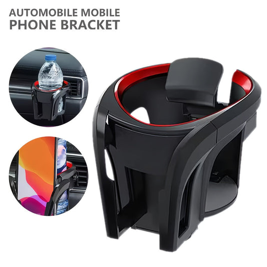 Universal 2-in-1 Car Air Vent Cup Holder & Phone Mount for Smartphones and Drinks