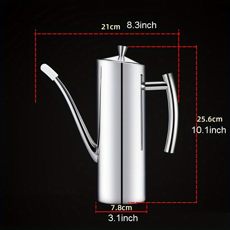 Leakproof Stainless Steel Oil & Vinegar Dispenser - 500/700/1000ml Sizes