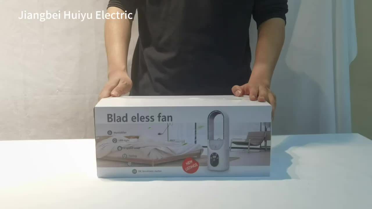 Portable Bladeless Fan with USB, 6 Speeds & LED Display - Quiet & Strong for Travel, Home & Outdoor