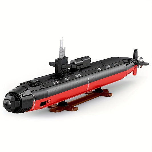 2988pcs Los Angeles-class Nuclear Submarine Block Set | Ideal for Christmas & Halloween Gifts