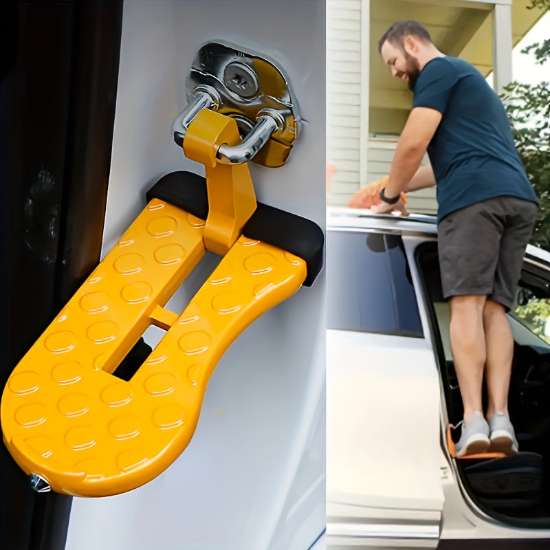 Universal Foldable Roof Rack Latch Step - Durable Aluminum Accessory for Easy Vehicle Access